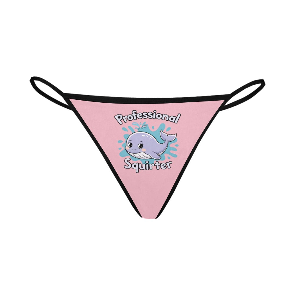 Novelty Squirter Women's G-String Panties