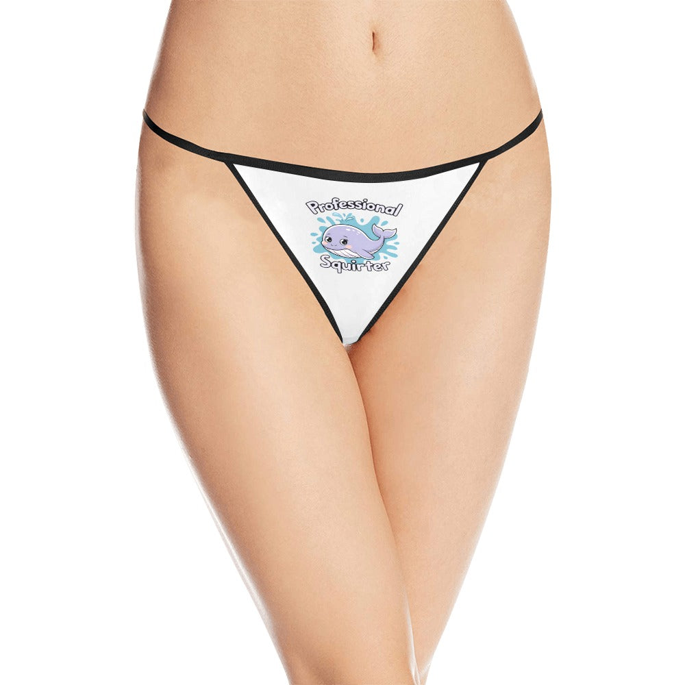 Novelty Squirter Women's G-String Panties