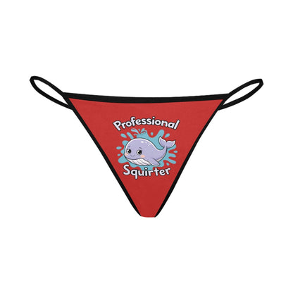 Novelty Squirter Women's G-String Panties