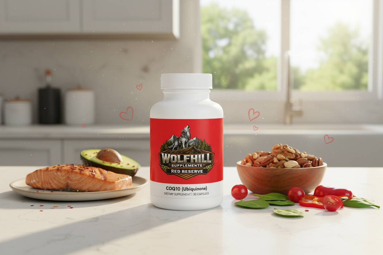 Red Reserve CoQ10 with Heart-Healthy Foods