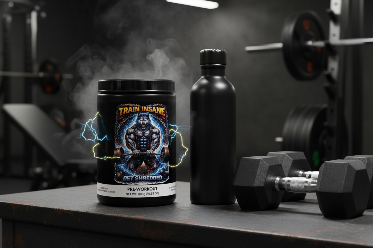 Train Insane Pre-Workout Mockup